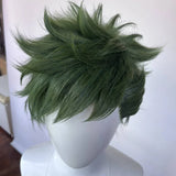[Styled Wig]Twisted Wig Wonderland Trey Green Short Wig Cosplay Costume Heat Resistant Synthetic Hair  Party Wigs