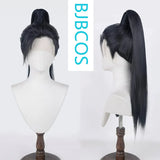 [Styled Wig]Silver white antique style male and female pointed cosplay wig, versatile ponytail headband for movies, TV shows