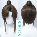 [Styled Wig]Ashes of the Kingdom‌ Mixed brown Lace Front Wig COS Guangling King wig set with ancient style