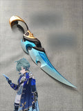 Anime Genshin Impact Lohen Cosplay Halloween Prop Cartoon Coutel Snickersnee Cutlass Weaponry Props Gift
