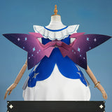 Roco Kingdom Freya Cosplay Costume Blue White Dress With Purple Wing Halloween Carnival Party Christmas Play Role Clothes