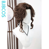 [Styled Wig]Bloody Queen Mary‌ Cosplay Lace Front Wig Game I Dentity V Women Man Short Brown Curly Hair Halloween Party Wig
