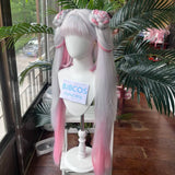 [Styled Wig]Wuthering Waves Jinhsi Cosplay Wig Peach Blossom Splash Jinhsi Hsi Cosplay Wig For Hallowmas Party  Party Play Role