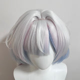 [Styled] WUWA Mornye Cosplay Wig 85cm Long Silver Blue Wig Anime Heat Resistant Synthetic Wigs for Halloween Carnival Party
