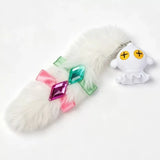 【In Stock】Shinku Cosplay Costume Game Neverness To Everness Women White Shirt Headwear Tail Full Set Halloween Party Outfits