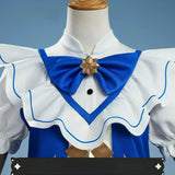 Roco Kingdom Freya Cosplay Costume Blue White Dress With Purple Wing Halloween Carnival Party Christmas Play Role Clothes