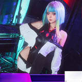 Lucy Cyberpunk Cosplay Anime Cyberpunk: Edgerunners Lucy Cosplay Costume Sexy Role Play Lucy Uniform Halloween for Women