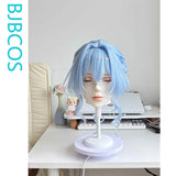 [Styled Wig]The Shorekeeper Cosplay Wig Women 40CM Short Light Blue Hair Anime Costume Theme Party Heat Resistant Synthetic Wig