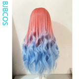 [Styled Wig]‌Mizi Cosplay Wig Anime Alien Stage Pink Gradient Blue Purple Long 76-80CM Synthetic Hair Halloween Heat Resistant