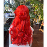 [Styled Wig]Himeko Cosplay Wig Honkai Star Rail HSR Women Red 66CM Hair For Heat Resistant Synthetic Hair Halloween Party Wigs