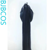 [Styled Wig]Ashes of the Kingdom‌ Blue black Lace Front Wig COS Xiahou Dun wig set with ancient style