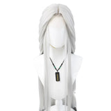 [Styled Wig]Fantasy City Sakura Sky Release Ma Tianyu Same Silver White Imitation Hand Hook Style COS Wig Set