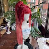 [Styled Wig]Rapi Cosplay Wig Game GODDESS OF VICTORY: NIKKE For Women Mixed Red Long Ponytail Costume‌ Synthetic Prop Wigs