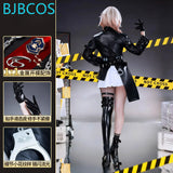 Kuchiba Game Honkai: Star Rail Cosplay Costume Kuchiba Halloween Carnival Women's Sexy Black Leather Dress Coat Prop Set