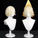 [Styled Wig]Pure Vanilla Cookie‌ Cosplay Wig Game Cookie Run Kingdomm Women Light Yellow Short Hair Roleplay Halloween Party