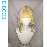 [Styled Wig]‌Vesna Strivozha Cosplay Wig Game Genshin Impact Women Mixed Light Yellow Long 98CM High Ponytail Hair Carnival