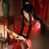 Heaven Official's Blessing Red wedding dress, sorry cosplay, rolling pearl curtain animation, sorry ancient costume