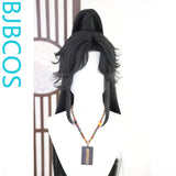 [Styled Wig]Ink burning ancient style young man ancient costume COS Lace Front Wig shaped wig set