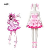 【In Stock】Sua Mizi Cosplay Costume Anime Alien Stage Women White Pink Dress Set Stage Outfit Halloween Carnival Party Roleplay