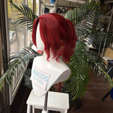 [Styled Wig]Crepus Ragnvindr Cosplay Wig Game Genshin Impact Woman Red Long Hair For Halloween Heat Resistant Synthetic Wigs