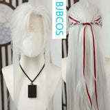 [Styled Wig]Where Winds Meet Cosplay Full Lace Wig Women Man Long White Ancient Hair Halloween Party Synthetic Cosplay Wig