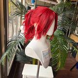 [Styled Wig]Crepus Ragnvindr Cosplay Wig Game Genshin Impact Woman Red Long Hair For Halloween Heat Resistant Synthetic Wigs