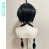 [Styled] Wuthering Waves Rover Cosplay Wig Male Black Short Hair 98CM Long Braid Main Character Resonator Halloween Party