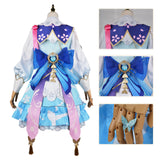 Kamisato Ayaka New Game Skin Cosplay Costume Genshin Impact New Outfits Springbloom Dress Hat Euro Size Halloween Dress