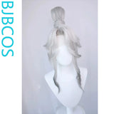 [Styled Wig]Ashes of the Kingdom‌ XXu Shu Silver White Spray Color Lace Front Wig COS Wig Set