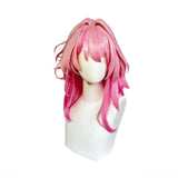 March 7th Cosplay Wig Honkai Star Rail Hair 50cm Long Pink Gradient Wigs Heat Resistant Synthetic Hair Halloween Party