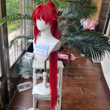 [Styled Wig]Wuthering Waves Yinlin Cosplay Wig Long Red Hair Halloween Carnival Party Play Role for Women