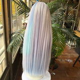 [Styled Wig]Skirk Cosplay Wig Game Genshin Impact Women Light Purple Colorful Long Straight Hair Halloween Carnival Party Wig
