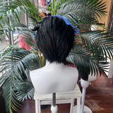 [Styled Wig]VOX Vincent Whitman Cosplay Wig Anime Women Men Black Red Blue Rainbow Color Short Hair Halloween Prop Hairpiece
