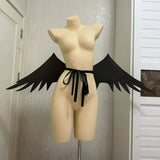 Shizuyama Mashiro Cosplay Costume Women Foldable Black Versatile Pearl Cotton Small Wings Cosplay Halloween Carnival Party Prop