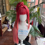 [Styled Wig]Rapi Cosplay Wig Game GODDESS OF VICTORY: NIKKE For Women Mixed Red Long Ponytail Costume‌ Synthetic Prop Wigs