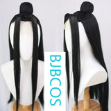 [Styled Wig]Patriarch of Magic Dao Wei Wuxian Blue Forgetting Machine Lace Front Wig bangs piece COS wig