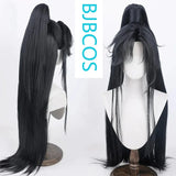 [Styled Wig]Erha White Cat Master Mo Ran Lace Front Wig cosplay wig Hanfu ancient style male half tied high ponytail
