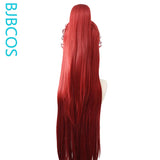 [Styled Wig]Ancient costume versatile COS imitation hand hook half tied high ponytail hair set, red haired NPC, young demon lord