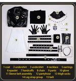 Kuchiba Game Honkai: Star Rail Cosplay Costume Kuchiba Halloween Carnival Women's Sexy Black Leather Dress Coat Prop Set