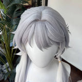 [Styled Wig]Honkai Star Rail Cifera Gray White Long Hair Halloween Carnival Party for Women Girls Carnival Props