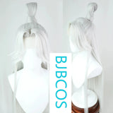 [Styled Wig]Ashes of the Kingdom‌ Silver white Lace Front Wig COS straight hair repair wig cover