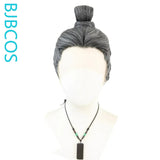[Styled Wig]Lace Wig Vintage Old Man Film and Television Flower White Full body Styling COS Styling Wig Set