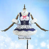Chii Cosplay Costume Anime Chobits For Women White And Purple Dress Headwear‌ Prop Full Set Halloween Costume Lolita Dress S-XL
