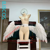 Angel Devil White Wings Cosplay Costume Women Man Foldable White Lolita Little Wings Cosplay Halloween Carnival Party Prop