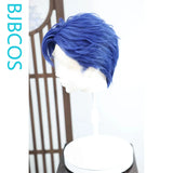 [Styled Wig]Nam Yejun Cosplay Full Lace Wig Anime VTuber Man Short Blue Hair Halloween Carnival Party Synthetic Hair  Wig