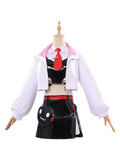 Red Hood Cosplay Pink White Jacket Costume Goddess of Victory: NIKKE Top Skirt Bag Set For Perfromance Halloween Roleplay