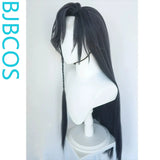 [Styled Wig]Ashes of the Kingdom‌ Blue black Lace Front Wig COS Fu Rong emits hibiscus wig set