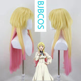 [Styled Wig]‌Aya Kojima Cosplay Wig Anime MarriageToxin Women Yellow Pink Long Hair Aya Kojima Cosplay Halloween  Free Wig