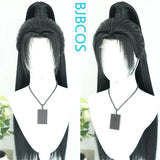 [Styled Wig]Chen Shen Cosplay Wig Game Where Winds MEET Long Black High Ponytail Hair Antique Style Versatile NPC Shaped COS Wig