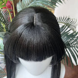 [Styled Wig]Wuthering Waves Chisa Cosplay Wig Hime Cut Long Straight Black Hair Chisa Outfit For Halloween Party Women Girls